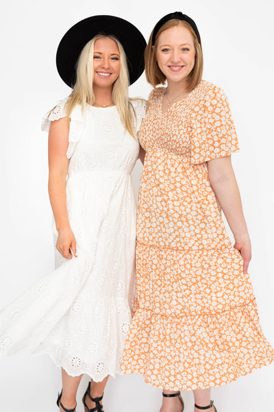 Mira Apricot Dress
