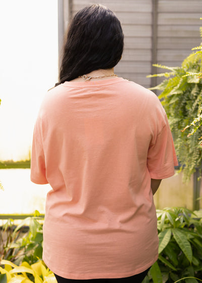Back view of a national parks salmon top