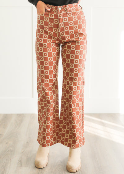 Raylan Brown Floral Pants