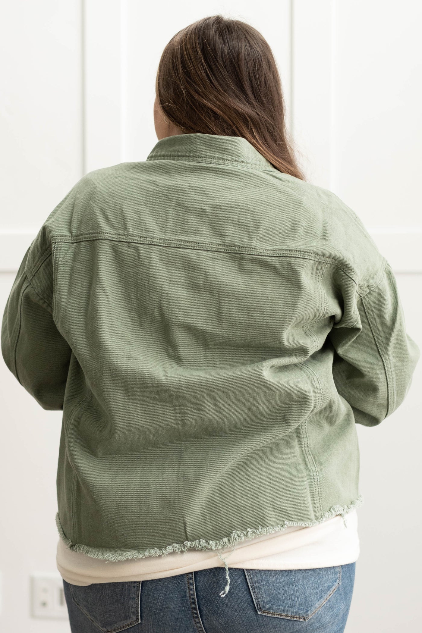 Sabina Olive Jean Jacket