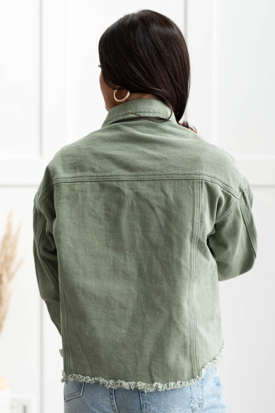 Sabina Olive Jean Jacket