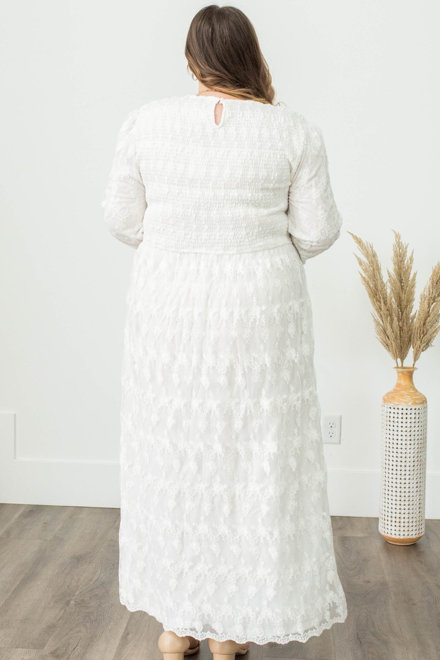 Vianne White Lace Dress