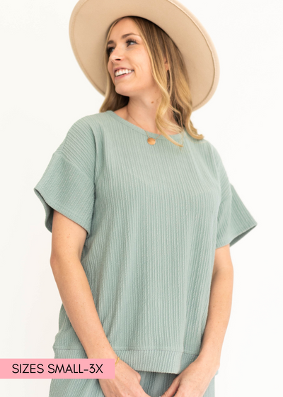 Dusty sage top