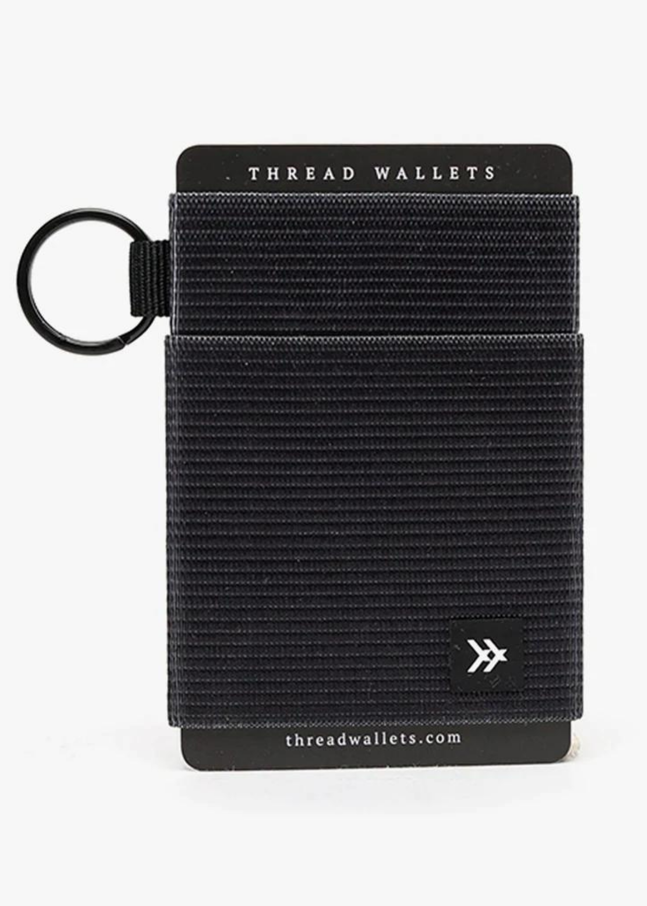 Thread Wallets Black Elastic Wallet