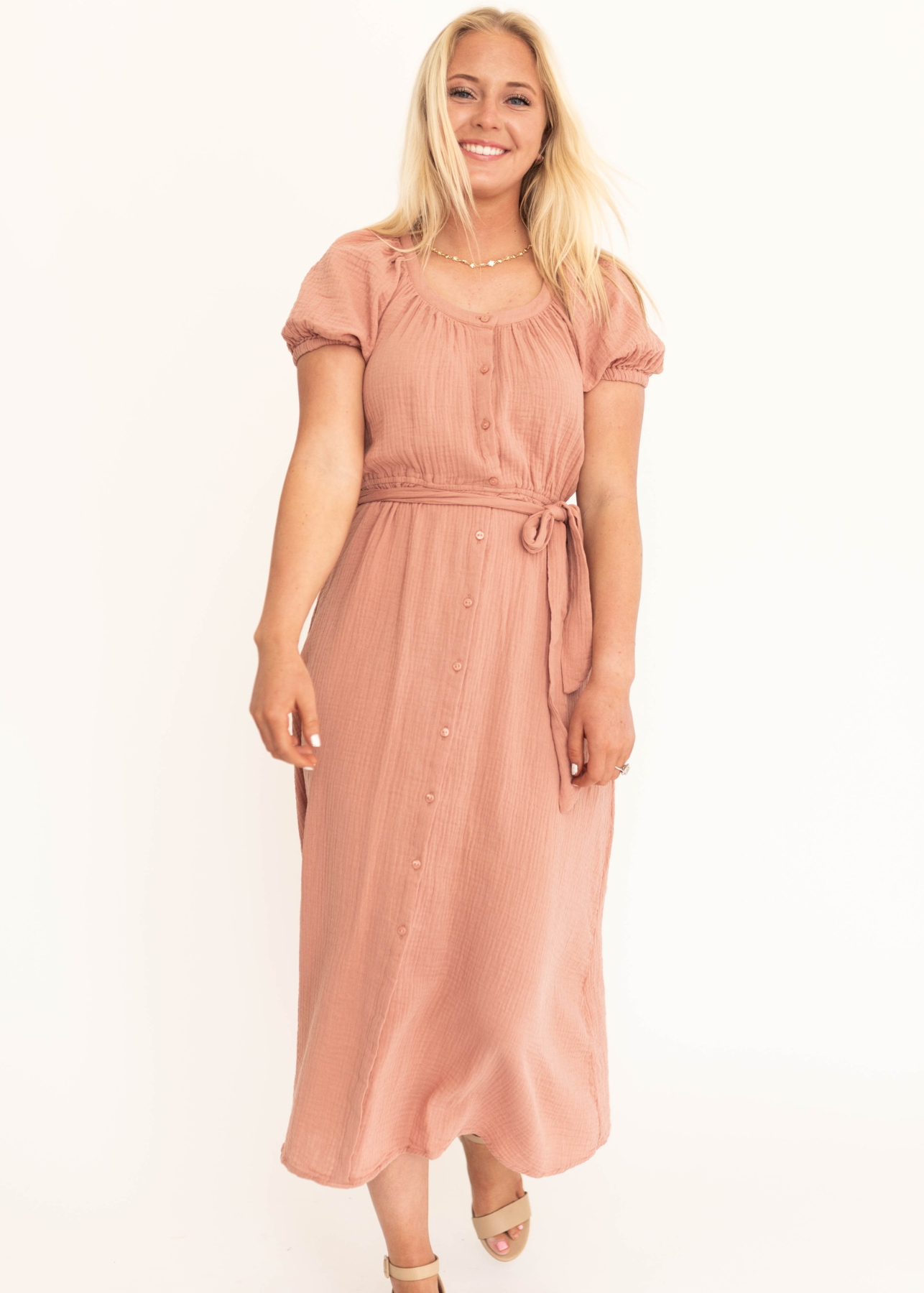 Light sienna dress
