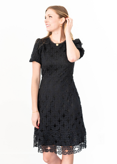 Black lace dress