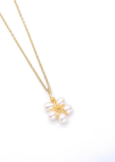 Tori Gold Pearl Necklace